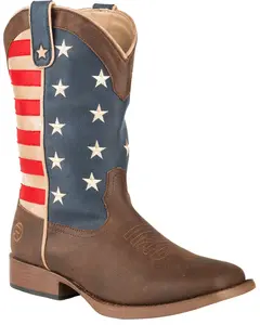 Men's Men'S American Patriot Western Boot Broad Square Toe - 09-020-1902-0380 Br