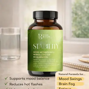 Inner Botanica Stability - Balanced Energy, Better Sleep, and Moods Support for Metabolic Balance & Nervous System Resilience