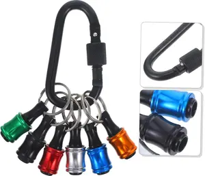 1/4" Hex Screwdriver Holder, Portable ScrewAdapter, Hex Shank Aluminium Screwdriver BitHolder, Keychain Bit for Hex Screws with 1Snap, Hardware, Tool, Handle, Hand Tools,Heavy Duty, Industrial, Tools And Gadgets