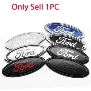1PCS Car Front Grille logo Rear Trunk Hood Lid Emblem Lid Decoration Sticker Accessories Ford Focus 2 3 4 MK2 MK3 MK4 ST F150 Mondeo Fiesta Fusion Ranger Mustang Shelby Kuga Edge Explorer Ecosport Transit Escape1