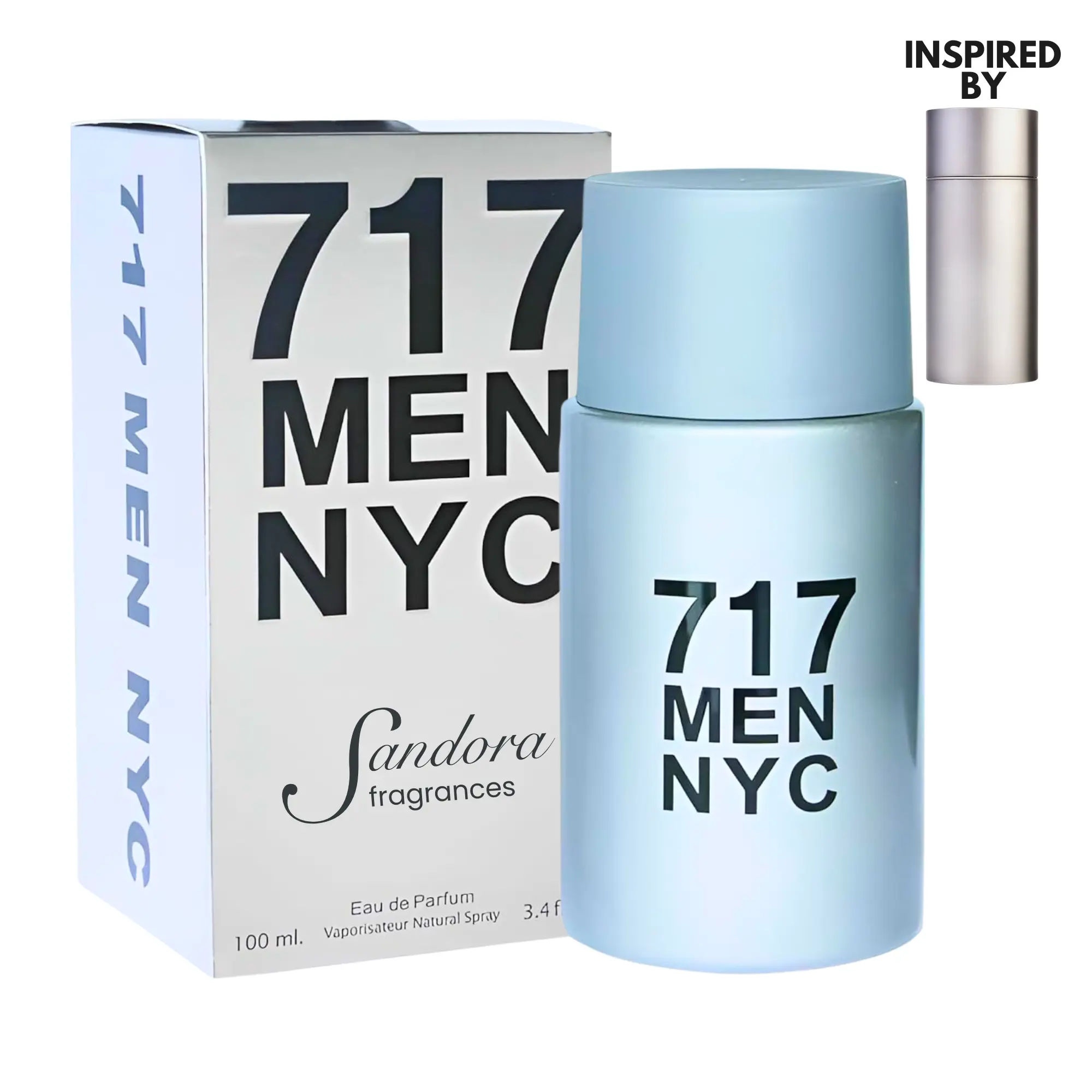Sandora Fragrances Men's Cologne – Pink Grapefruit, Citrus Leaf, Ginger, Sandalwood – Fresh, Citrusy, Spicy, Woody – Long-Lasting Eau de Parfum 3.4 fl oz