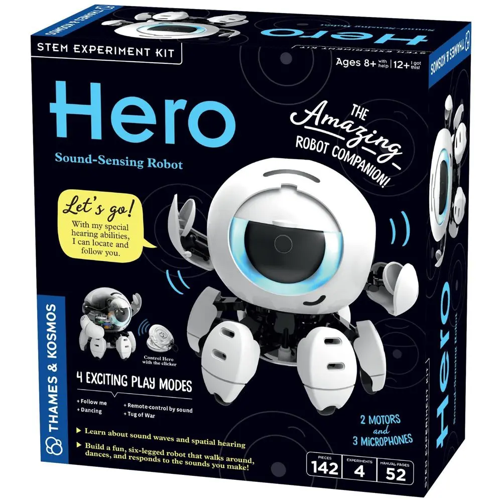 Thames & Kosmos Hero Sound Sensing Robot Interactive Toy Stem Educational
