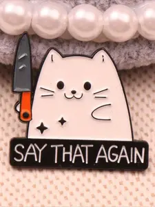 Cute Cat Design Brooch, Fashion Brooch for Women & Men, Enamel Pin Durable Metal Pins Suitable for Backpacks, Jeans, Scarves, Hats Decoration, Casual Alloy Jewelry for Friend Festival Birthday Gift