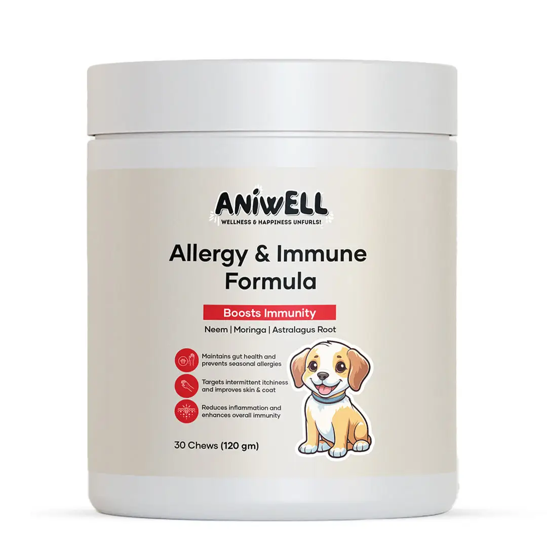 Aniwell Allergy & Immune Formula: Powered by Neem, Moringa, Astralagus Root, Pro...