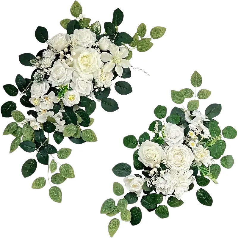 Nordic wedding arch flower decoration imitation flower wedding party welcome sign decoration flower outdoor party decoration Lifelike Artificial Flower Fake Plants, Fake Flowers Decor