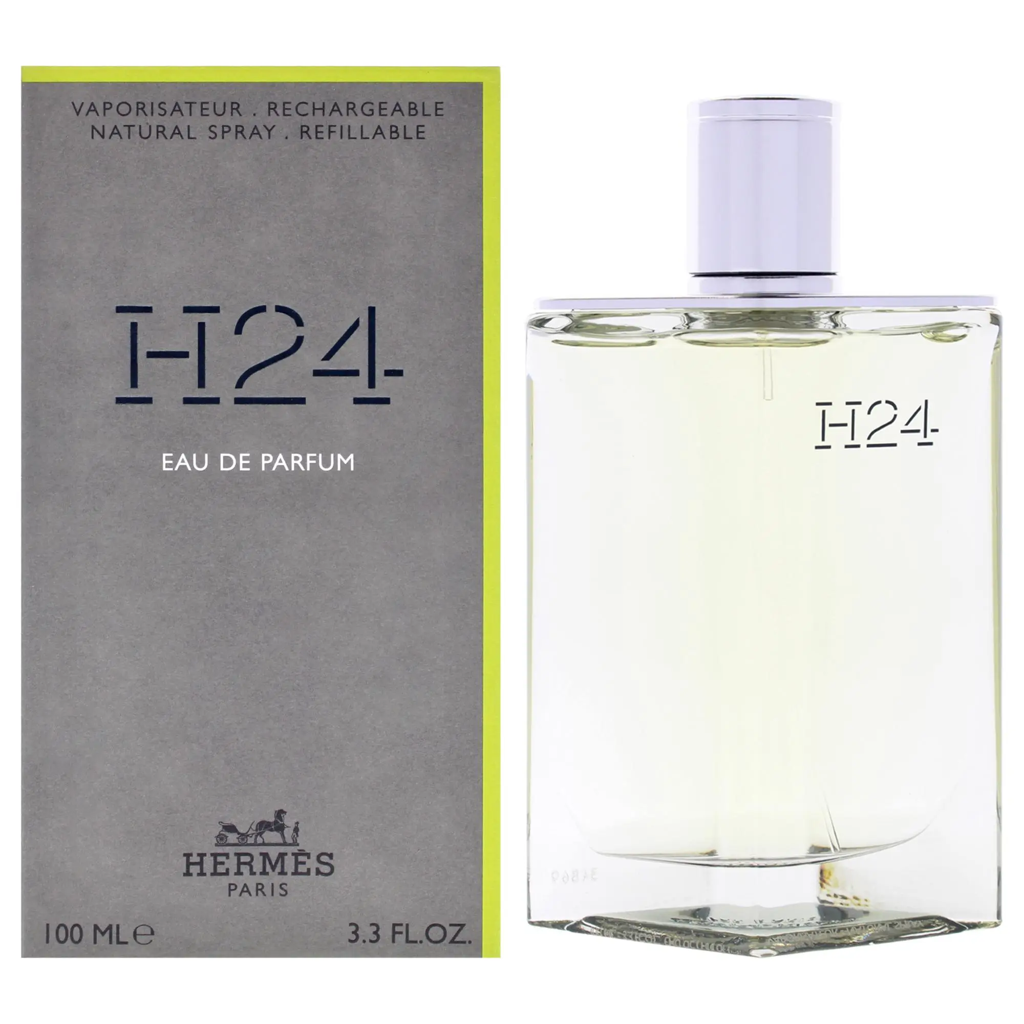 H24 by Hermes for Men - 3.3 oz EDP Spray (Refillable)