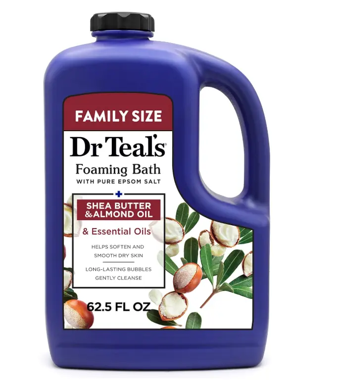 Dr Teal's Foaming Bath with Epsom Salt, Shea Butter & Almond Oil – 62.5 fl oz