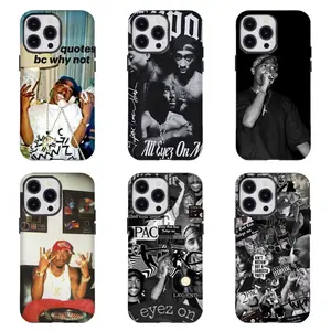 2-Pac Legendary Hip Hop Artist Aesthetic Smartphone Casing, Durable Resistance Mobile Phone Accessory, Compatible with iPhone 17/16/15/14/13/12/11 & Samsung S21-S25, Ideal Gift for Rap Fans