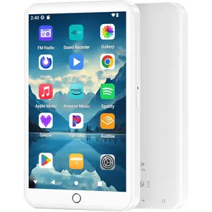 96GB(32GB+64GB) MP3 Player with Bluetooth and WiFi, Android 13 MP3 MP4 Players with 4" Touchscreen and Speaker, 3GB RAM & 32GB ROM, Spotify Music Player with Audible, FM Radio, Play Store