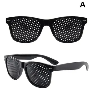 2PCS Pinhole Sunglasses Anti-fatigue Eyeglasses Mesh Safety Goggles Vision Improve Unisex Eyesight for Vision Care/Anti-Fatigue Glasses Sight Anti-myopia Pinhole Glasses Pin hole Sunglasses Eye Exercise Ey
