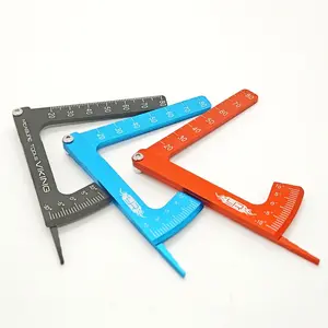 Portable Universal Car Alignment Tool, Aluminum Alloy Three-In-One Model Car Adjustment, Adjustable Frame Height, Tire Angle, Camber Gauge, Four-Wheel Balancer
