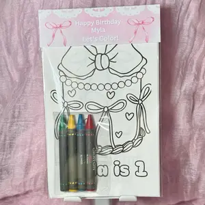 Custom Coloring pages party favors