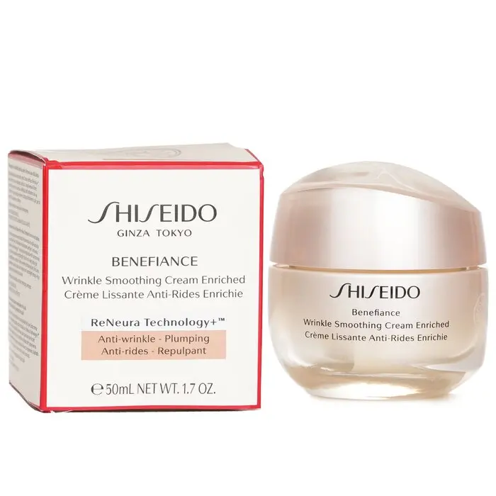 Shiseido Benefiance Wrinkle-Smoothing Enriched Facial Moisturizer, 50ml/1.7oz - For Dry Skin, Supports Skin Repair & Radiant Complexion