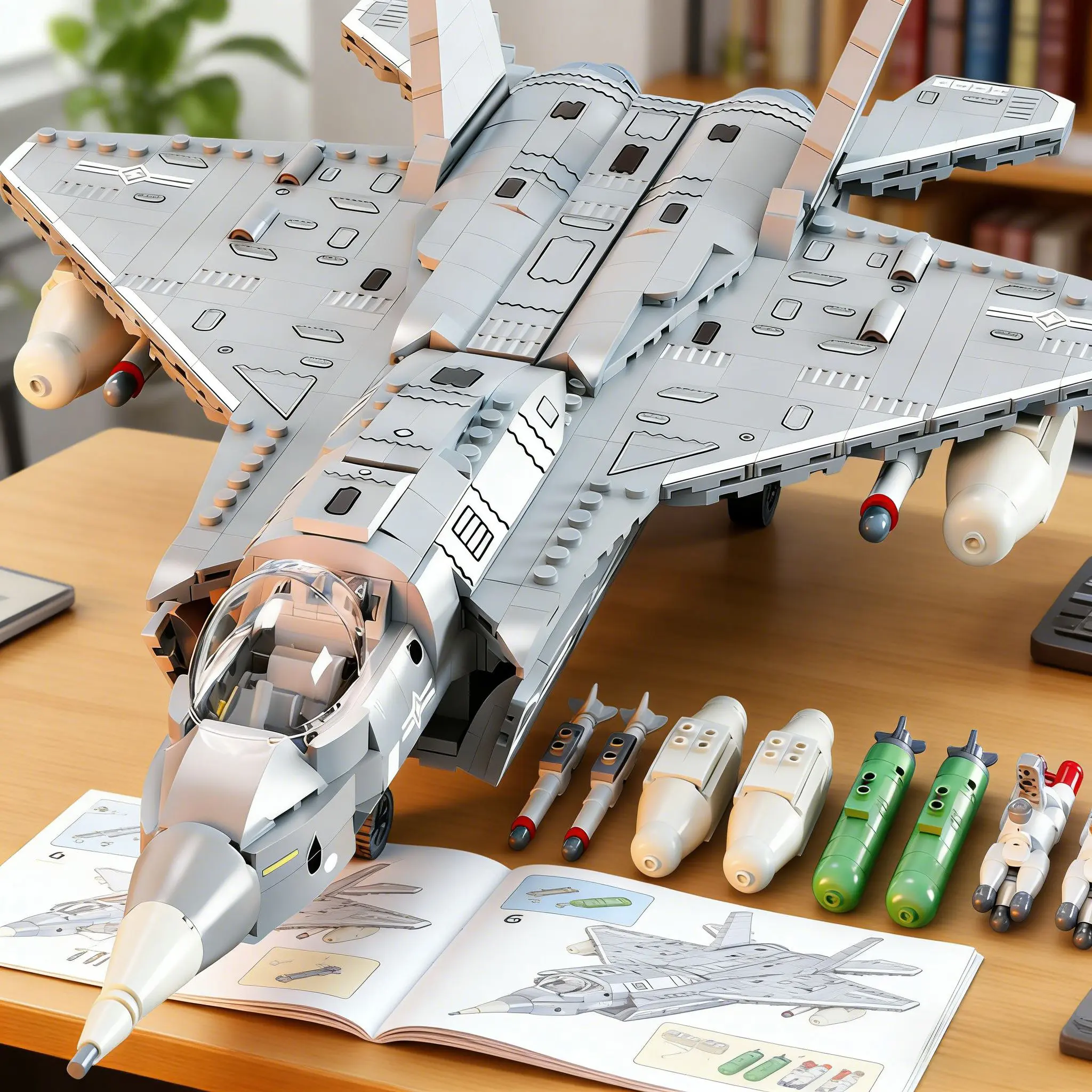 925pcs J35 Fighter Model Kit, High-Quality Building Blocks Toy, Ideal Gift for Aviation Enthusiasts & Collectors, Building Block Sets, Model Building Kits
