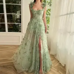 European and American evening dress women 2025 new temperament long banquet temperament elegant lace beach dress