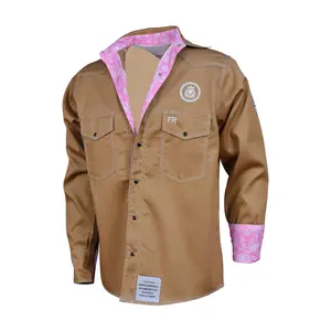 Khaki Pink Paisley