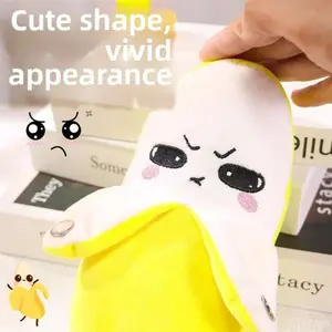 Banana shaped induction rhythm plush toy Cute Stuffed Animal for kids 3+. Interactive music design, soft comfy material. Fun educational toy for parent-child bonding, ideal leisure play and holiday gifts.
