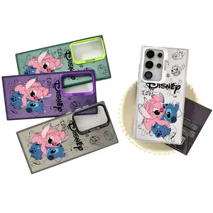 Disney Stitch Multicoloured Silver Phone Case with Cute Character Design and Protective Features for Disney Fans