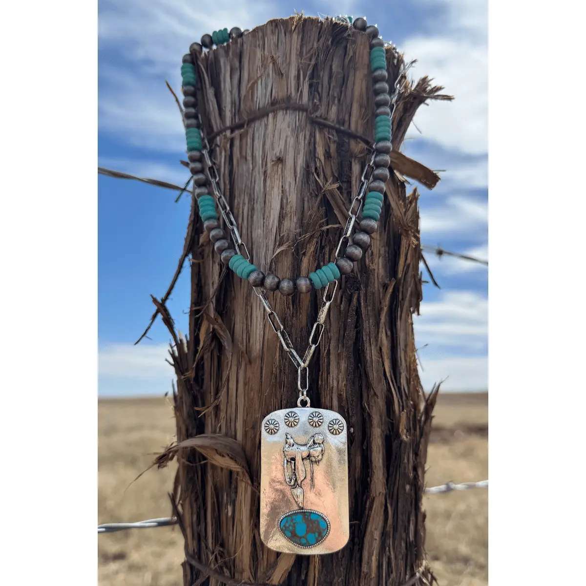 Sterling Kreek Saddle Up Dainty Boho Artistic Necklace, Stylish Costume Jewelry Chain, Boho Necklaces, Artistic Necklaces