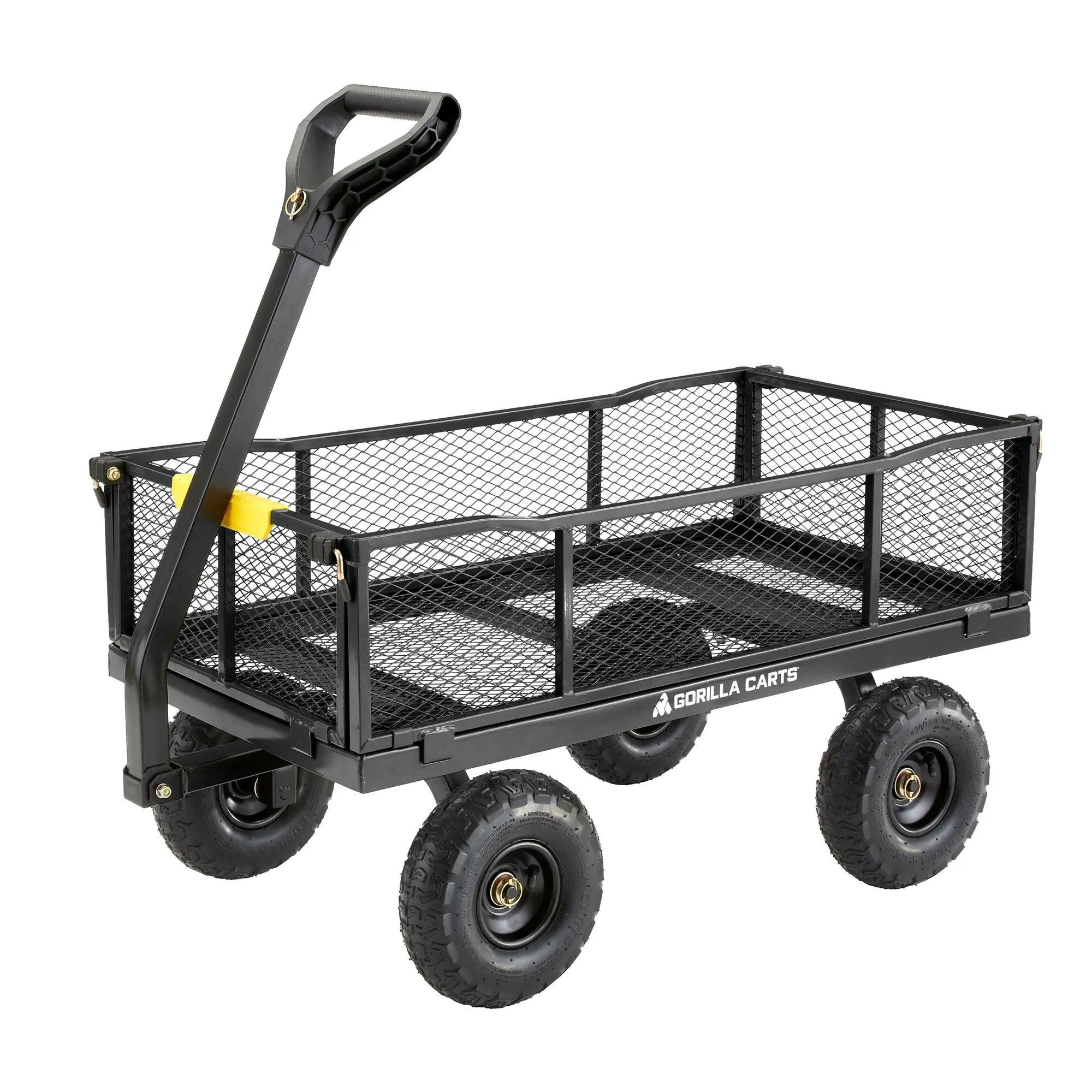 Gorilla Cart GCG-900 Heavy Duty Steel Utility Wagon Cart, Gray, 900 Lb Capacity Gorilla Cart GCG-900 Heavy Duty Steel Utility Wagon Cart, Gray, 900 Lb Capacity
