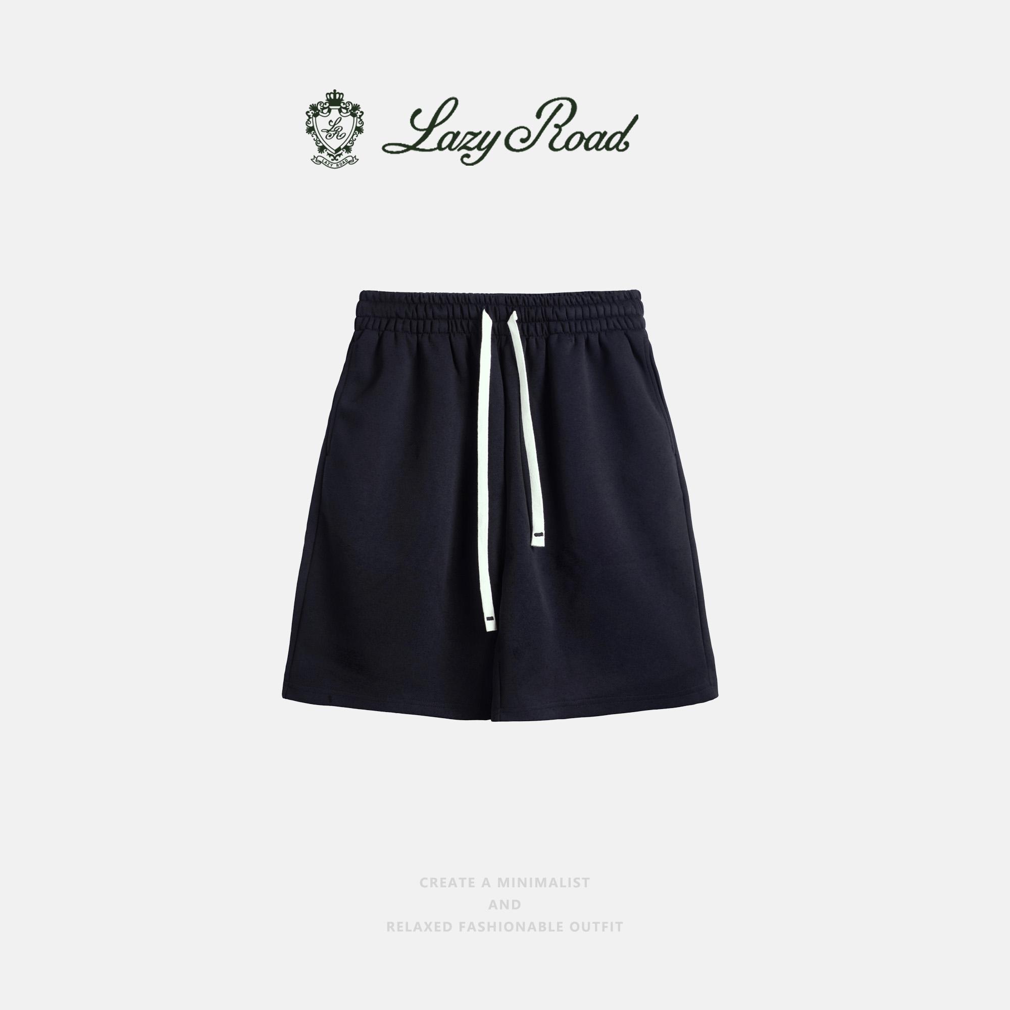 Old Money Casual Sports Shorts: Minimalist, Basic, Loose-Fit Straight-Leg Cropped Shorts-8868