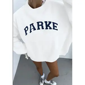 [Sale off up to 65%][Free Ship] Women's Casual Loose-Fit Letter Print Sweatshirt, Long Sleeve Round Neck Pullover for All Seasons