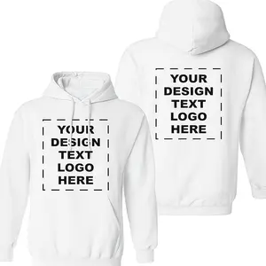 Custom Hoodie Adult Youth Print Your Own Text Image Logo or Design on Front & Back Personalized Hooded Sweatshirt