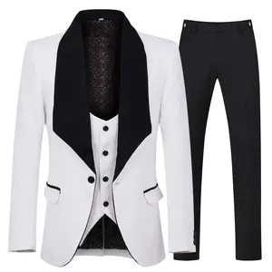 3-Piece Suit Set + FREE Bow Tie   Modern Paisley Print  Wrinkle-Free & Lightweight – Perfect for Back-to-school season Weddings  Dates  Job Interviews!