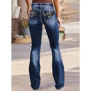 Butt Lifting Bootcut Jeans Stretchy Casual Fall Winter Trendy Flare Leg Jeans for WomenRAIMENTRY
