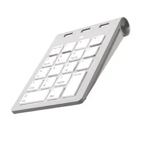 USB 2.0 Numeric Keyboard with HUB, Multifunctional Wired Silent Mini Keyboard for Finance, Accounting, and Cashier Computers
