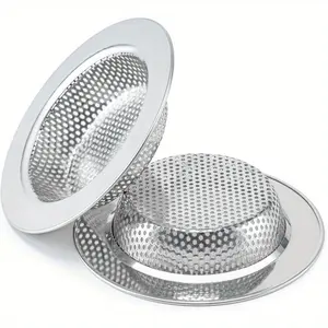 2-piece thick, double-layer, clog-resistant sink filter mesh, 304 stainless steel kitchen drain basket, suitable for standard kitchen sink (outer diameter 4.3 inches) - ideal for both home and commercial kitchens, prevents clogging, Drain Cover