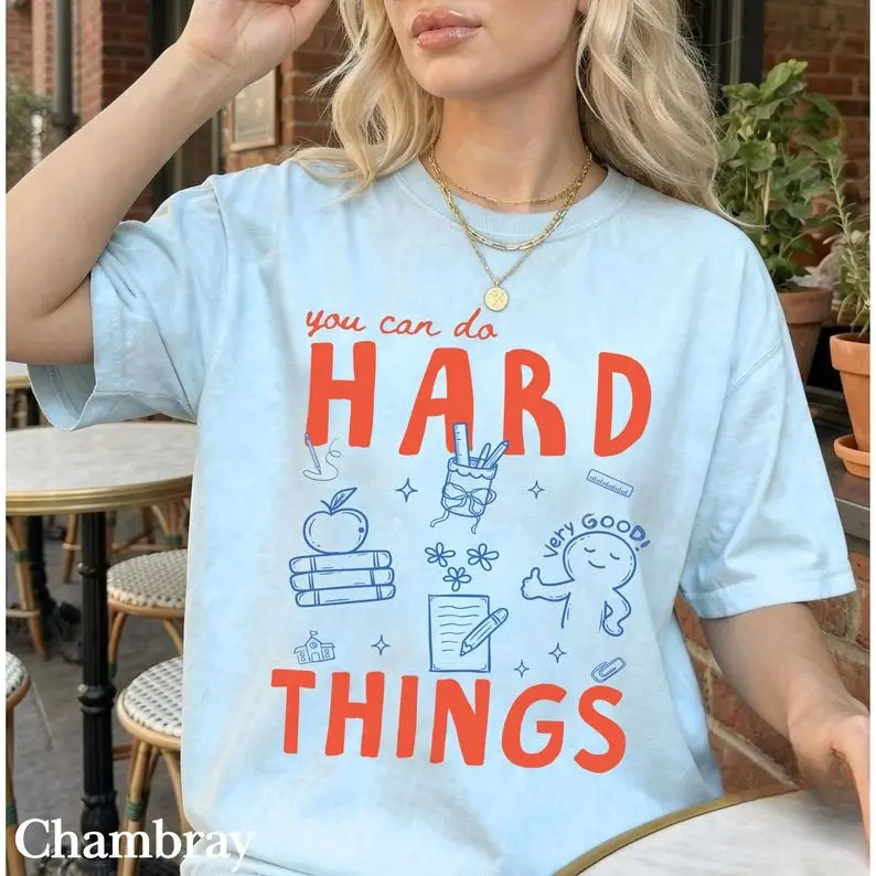 Comfort Colors You Can Do Hard Things Shirt, Teacher Testing Shirt, Matching State Testing Shirts, STAAR Testing Shirt, Motivation, Testing Coordinator Tee
