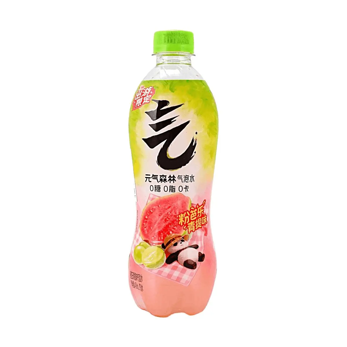 Chi Forest Pink Guava Grape Sparkling Water 480ml - Zero Sugar, Zero Fat, Zero Calorie - Summer Limited Edition Flavor