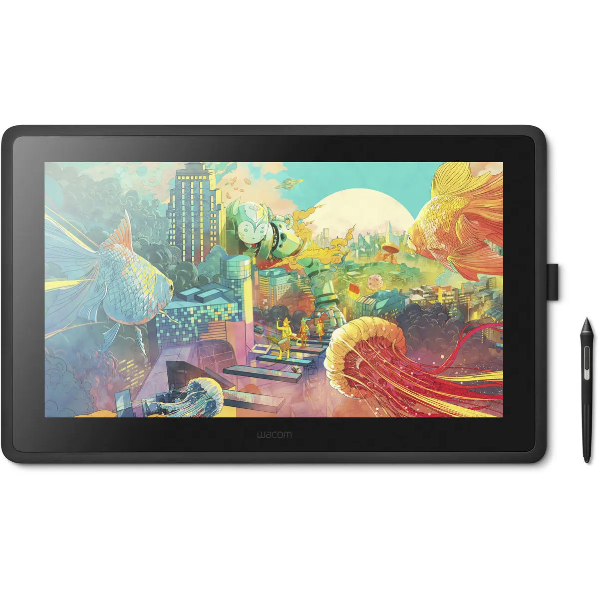 Wacom Cintiq 22 Full HD Digital Writing Tablet, Creative Pen Display Device with High-Definition Screen