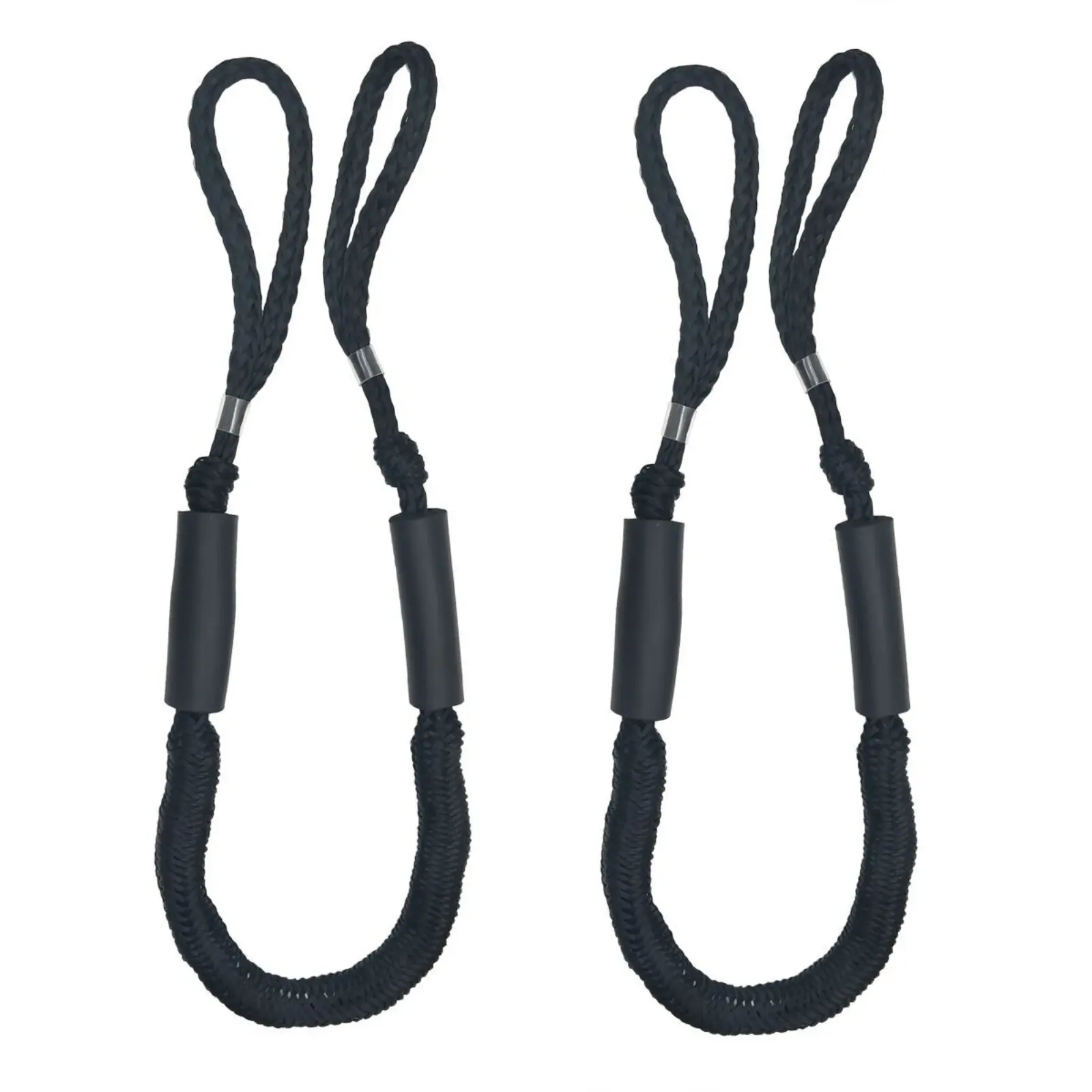 Bungee-style dock ropes, suitable for surf boats, vessels, etc. Bungee-style dock ropes for fast boats on the sea. Docking ropes (4 feet)