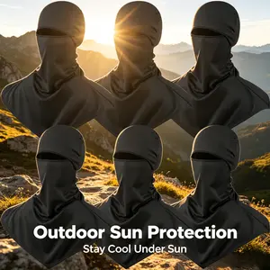 6Pcs Balaclava Face Cover – Breathable Summer Neck Gaiter for Men, Sun Protection Lightweight Mask for Motorcycle Cycling Fishing Hiking, Great for Hot Weather Outdoor Sports
