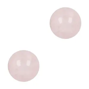 UltraFine Silver 8mm Gemstone Ball Stud Earring