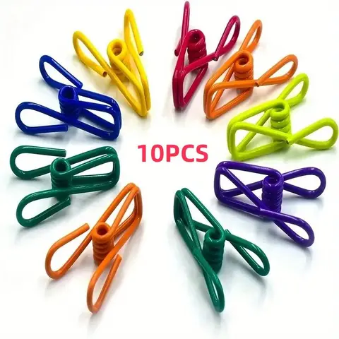 Kitchen Storage Food Clip, 10pcs/set Metal Food Bag Clip, Multifunctional Hygiene Food Sealing Clip for Kitchen Accessories for Fresh Food Storage