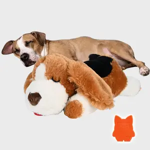 Dog Heartbeat Toy, Pet Plush Toy with Heartbeat, Dog Chewing Toy, Pet Soothing Toy, Dog & Cat Accessories, Dog & Cat Toys, Pet Supplies