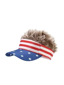 American Flag Star Stripe Baseball Cap, Sun Protection Windproof Duckbill Hat, Lightweight Sun Hat, Festival Party Costume, Stylish Outdoor Accessory, Sun Visor Cap