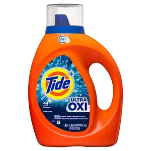 Tide Ultra Oxi Liquid Laundry Detergent HE Compatible 44 Loads 63 fl oz Built-in Pre-treaters for Tough Stains