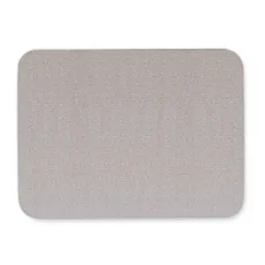 212 MAIN Oval Fabric Bulletin Board - 4x3 ft Gray Pin Board, Self-Healing Laminated Fabric, Factory Mounted Office Presentation Supply for Computers & Office Equipment