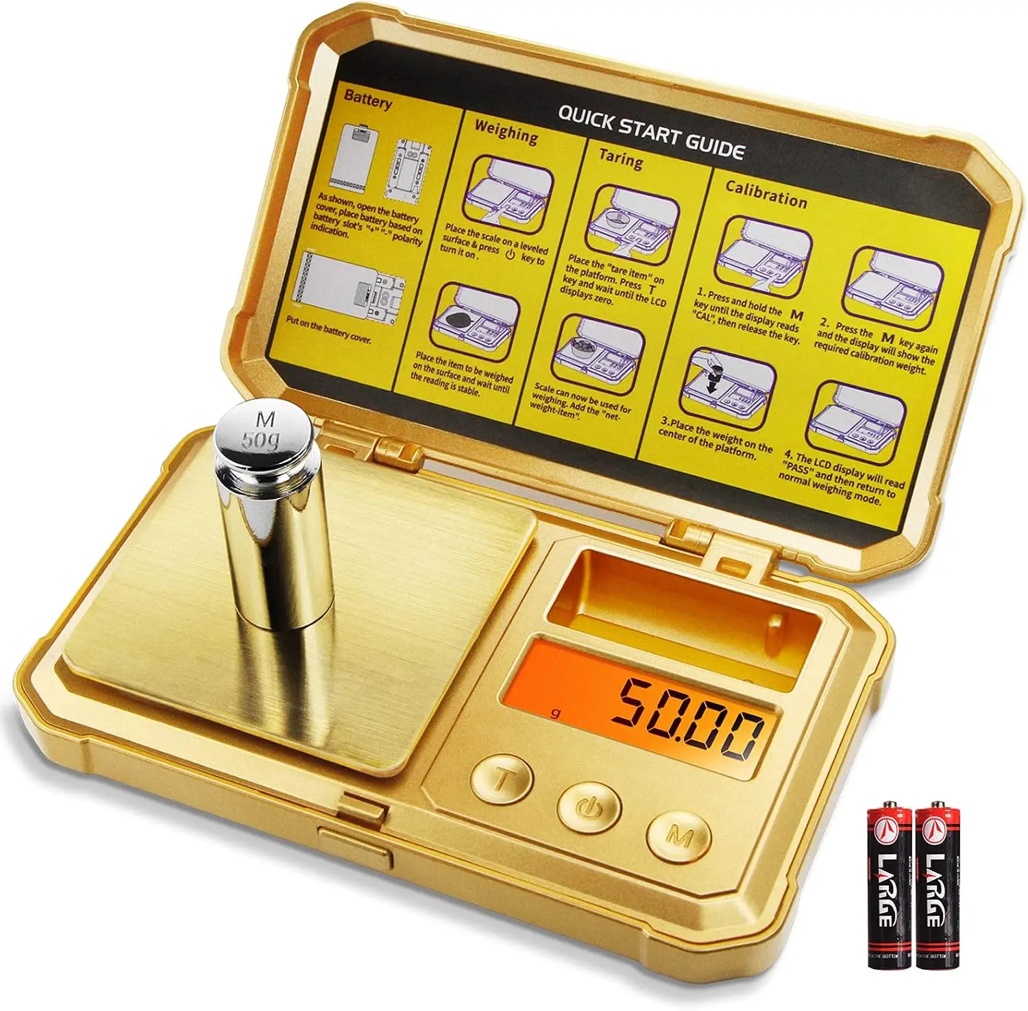 Fuzion Gram Scale 200g-0.01g, Jewelry Scales Digital Weight Grams and Ounces, Digital Pocket Herb Scale with 6 Modes, Tare for Herbs, Jewelry, Small (50g Weight & Battery Included)