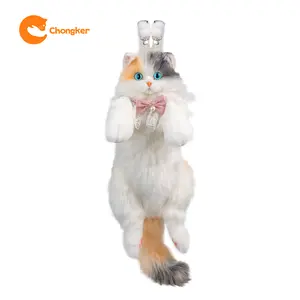 Clico Kitty Plush - Lifelike Stuffed Cat Plush Backpack, Handmade Cute Cat Shaped Plush, Large Light Calico,1PACK Catplushie