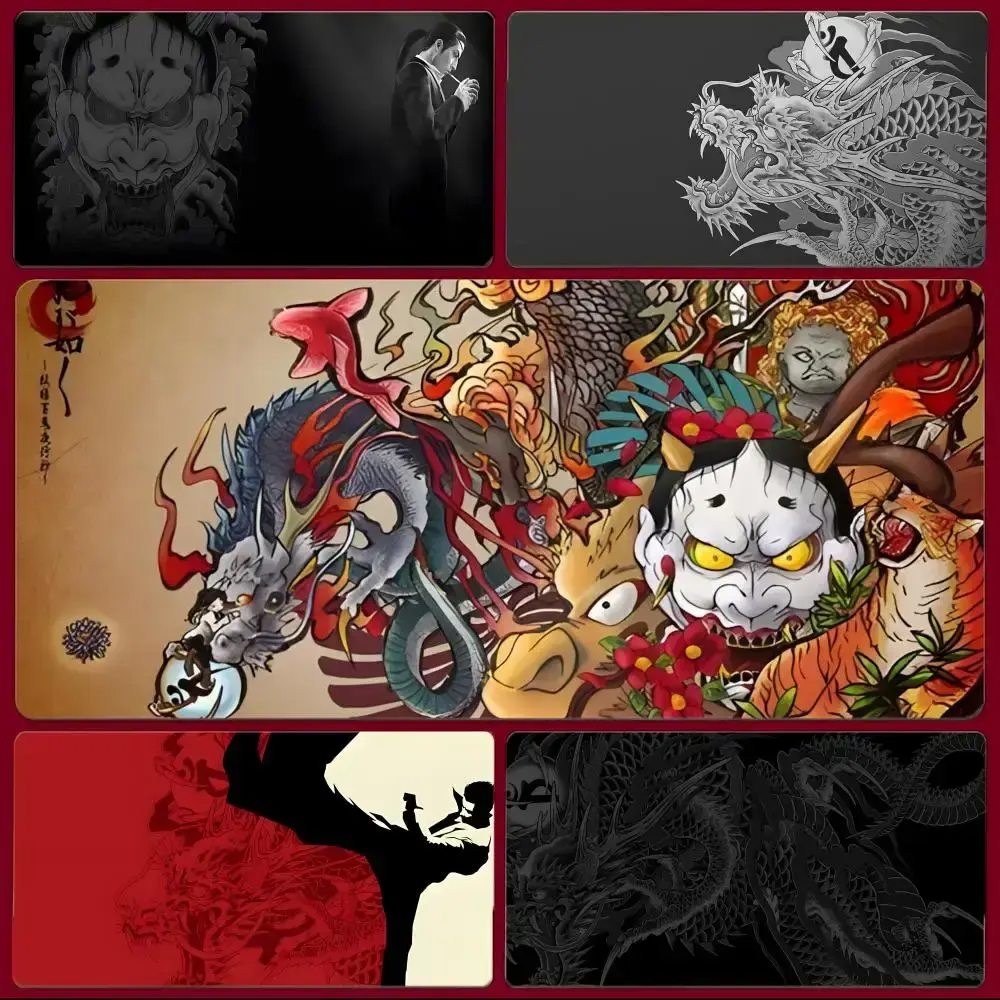 game classic Y-Yakuza Mouse Pad Large Gaming Mousepad with Stitched Edges Thickened Desk Mat PC