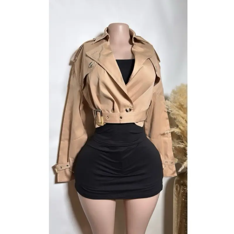 Seraphina Cropped Trench Coat