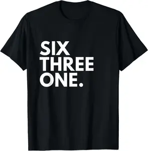 100%cotton SIX THREE ONE Area Code 631 Brentwood NY New York USA T-Shirt