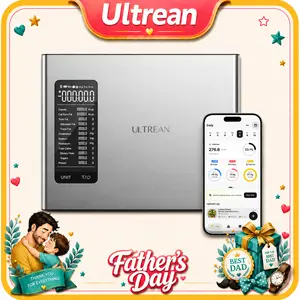 Ultrean AI Smart Food Nutrition Scale Electronic Calorie Counter for Diet Management & Fitness One-Touch Scan for Comprehensive Nutrient Data Accurate Calorie Tracking with Sleek Compact Stainless-Steel Design