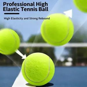 3/6 pcs Green training tennis ball - High elasticity and wear-resistant felt - Suitable for both indoor and outdoor use - Specifically for beginner players / Daily training on the court