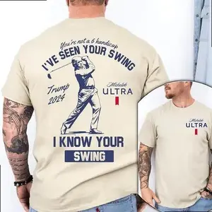 For Women T-Shirt, Trum Summer Vibe Tshirt, Trum Ultra Michelob Golf T-shirt, Tshirt 2 Side, For Men, Beer Trum Supporters Tee